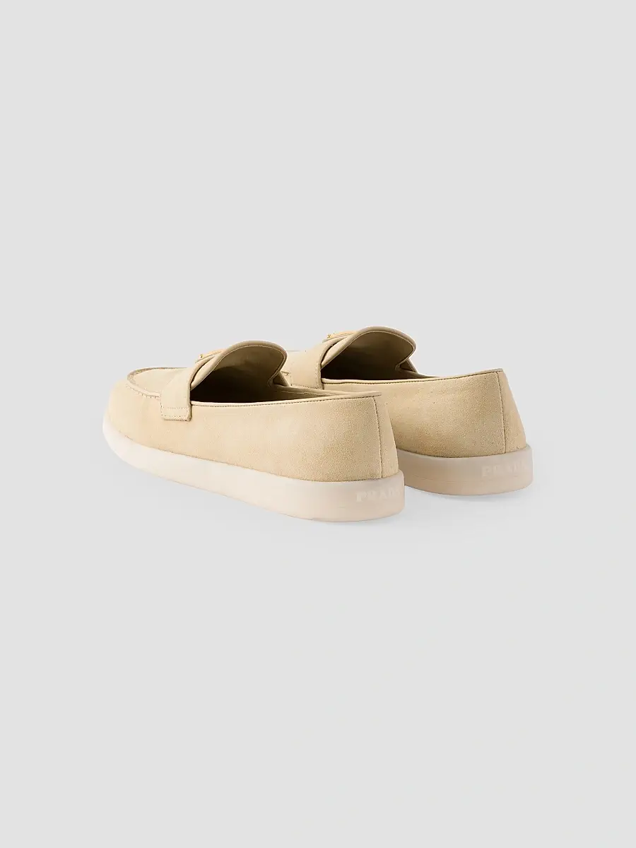 Prada Women's Suede Loafers | Thumbnail 3 Prada Women's Suede Loafers | Thumbnail 3