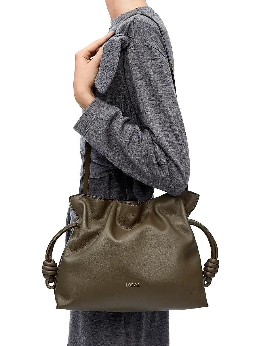 Loewe Women's Flamenco Medium Leather Clutch | Thumbnail 5 Loewe Women's Flamenco Medium Leather Clutch | Thumbnail 5
