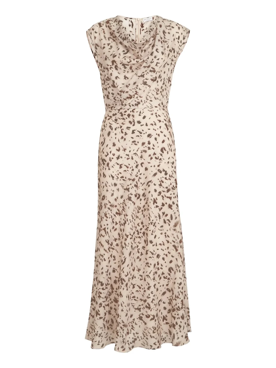 Lynx print pongee dress Lynx print pongee dress