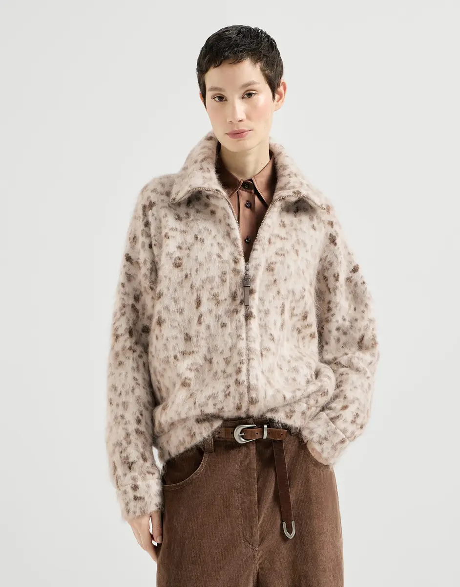 Brunello Cucinelli Lynx jacquard cardigan | Thumbnail 3