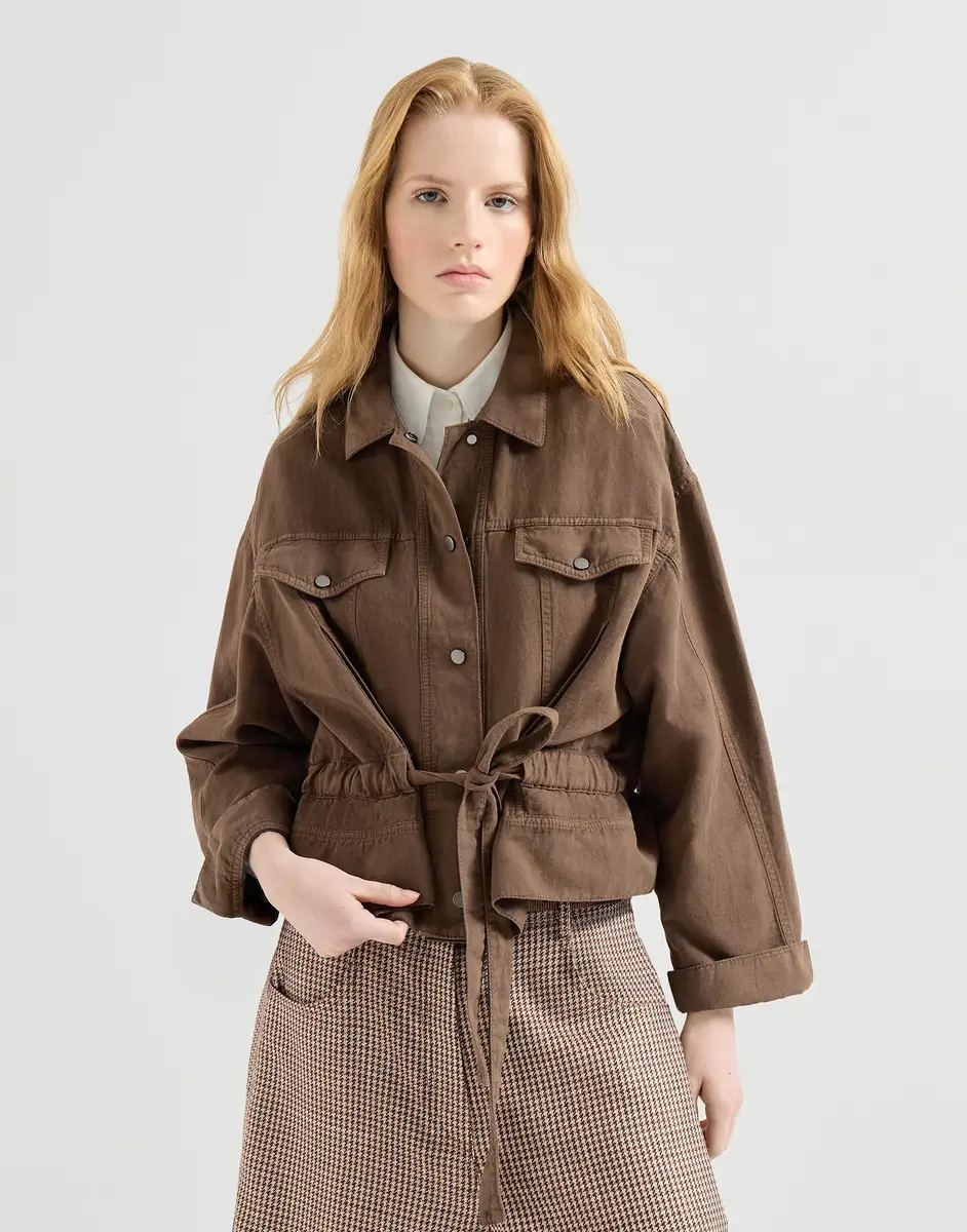 Brunello Cucinelli Garment-dyed cover outerwear jacket | Thumbnail 2 Brunello Cucinelli Garment-dyed cover outerwear jacket | Thumbnail 2