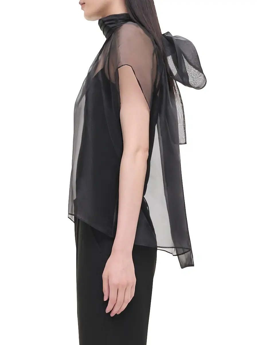 Simkhai Women's Feyre Bow-Neck Top | Thumbnail 3 Simkhai Women's Feyre Bow-Neck Top | Thumbnail 3