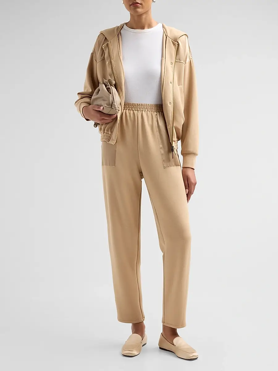 Ramy Brook Women's Fiona Satin-Trim Hooded Jacket | Thumbnail 2 Ramy Brook Women's Fiona Satin-Trim Hooded Jacket | Thumbnail 2