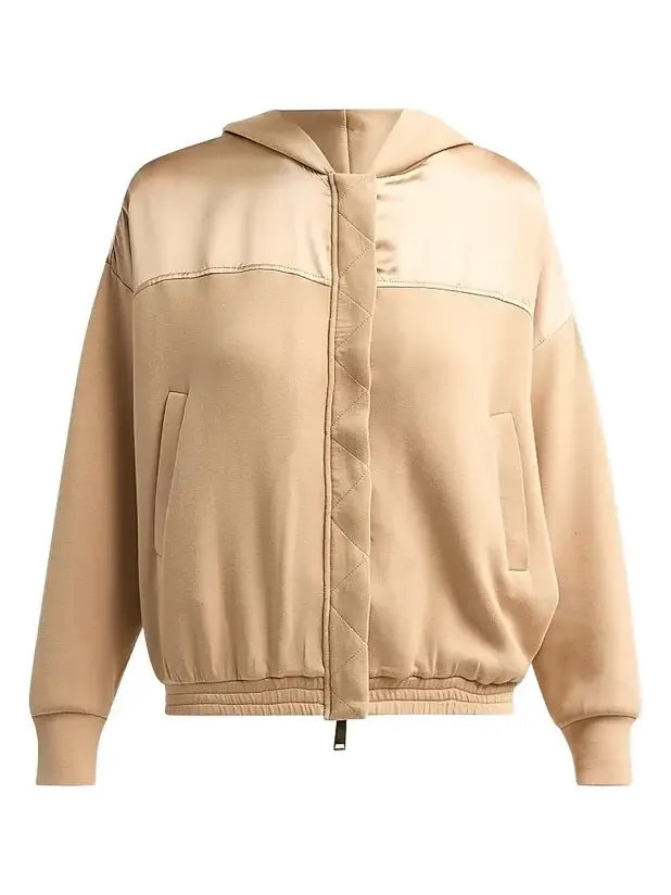 Women's Fiona Satin-Trim Hooded Jacket Women's Fiona Satin-Trim Hooded Jacket