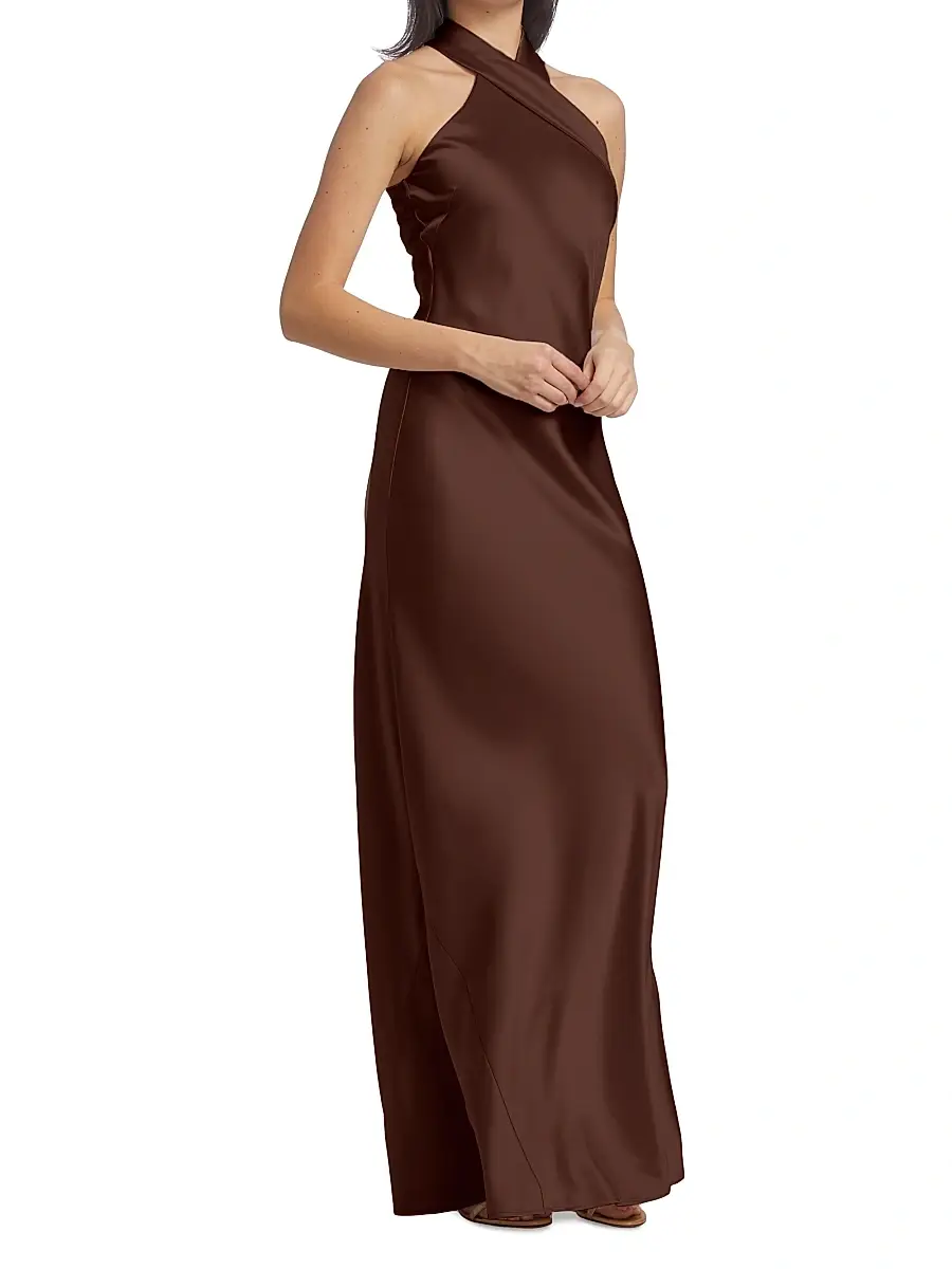 GALVAN LONDON Women's Pandora Asymmetrical Bias Cut Dress | Thumbnail 4 GALVAN LONDON Women's Pandora Asymmetrical Bias Cut Dress | Thumbnail 4