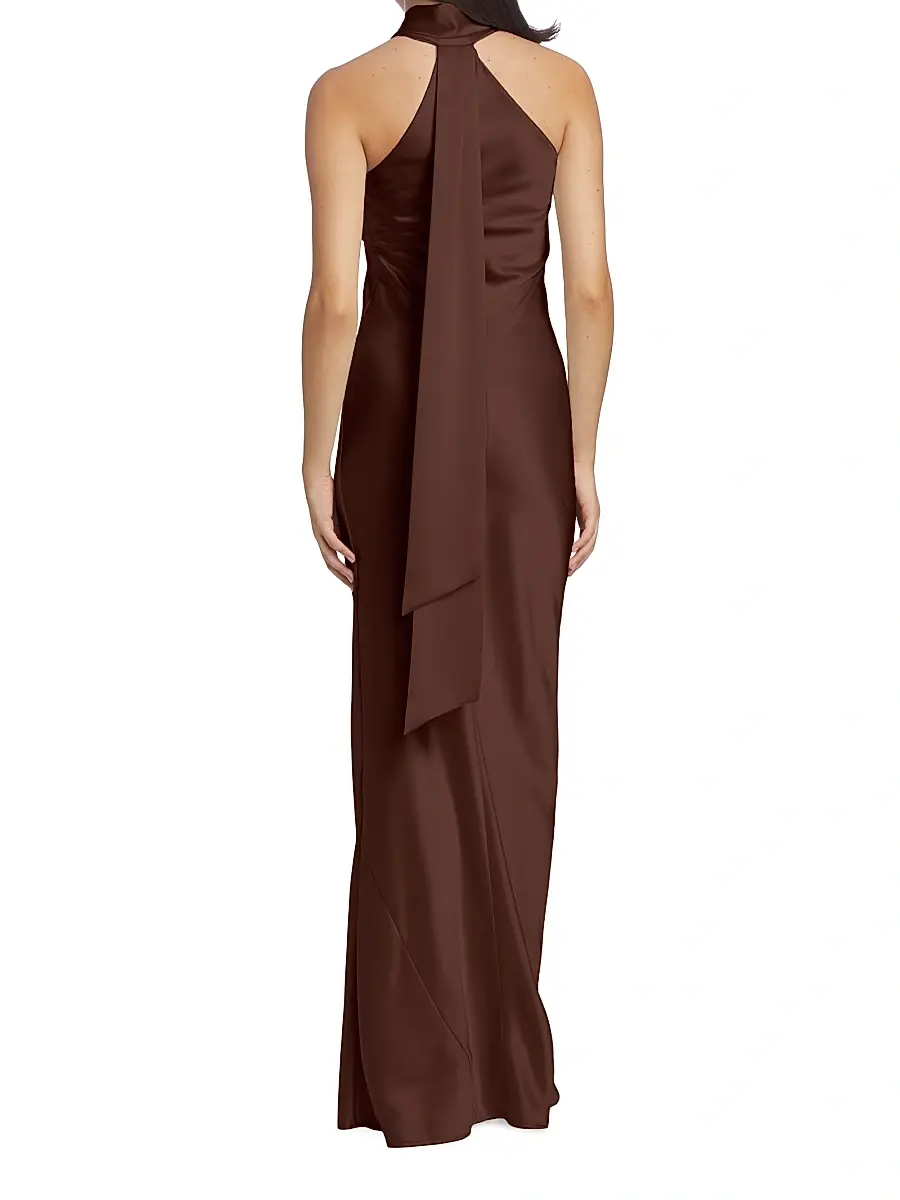 GALVAN LONDON Women's Pandora Asymmetrical Bias Cut Dress | Thumbnail 5 GALVAN LONDON Women's Pandora Asymmetrical Bias Cut Dress | Thumbnail 5