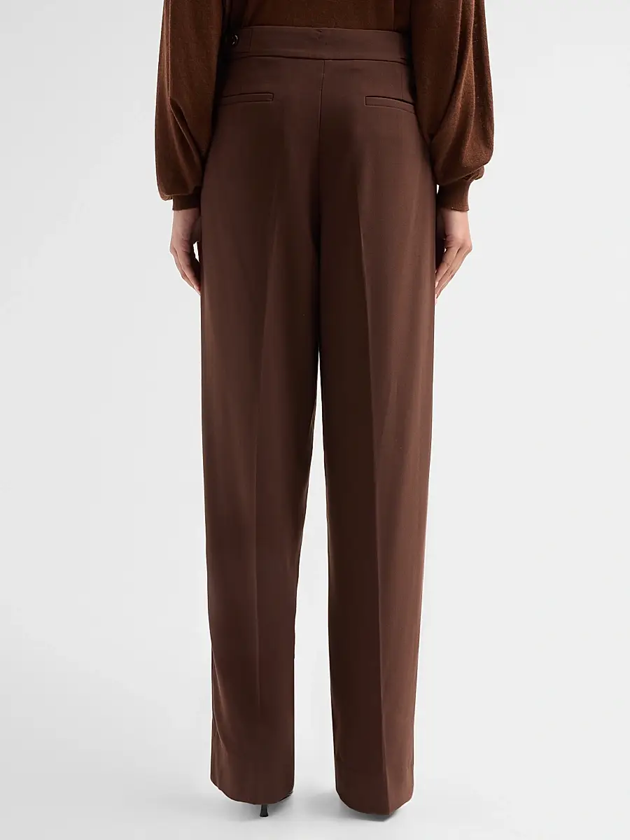 Ronny Kobo Women's Hayes Pleated Straight-Leg Pants | Thumbnail 3
