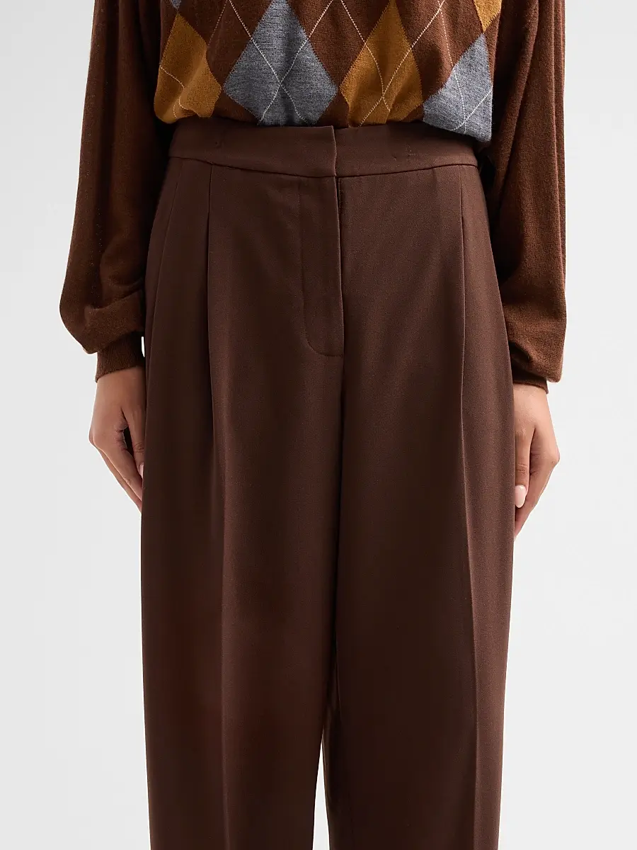Ronny Kobo Women's Hayes Pleated Straight-Leg Pants | Thumbnail 5