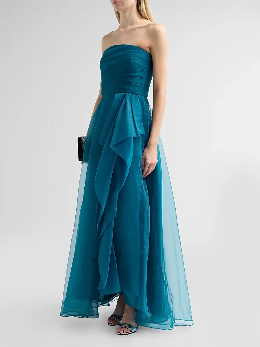 THEIA Women's Teresa Draped Tulle Gown | Thumbnail 4 THEIA Women's Teresa Draped Tulle Gown | Thumbnail 4