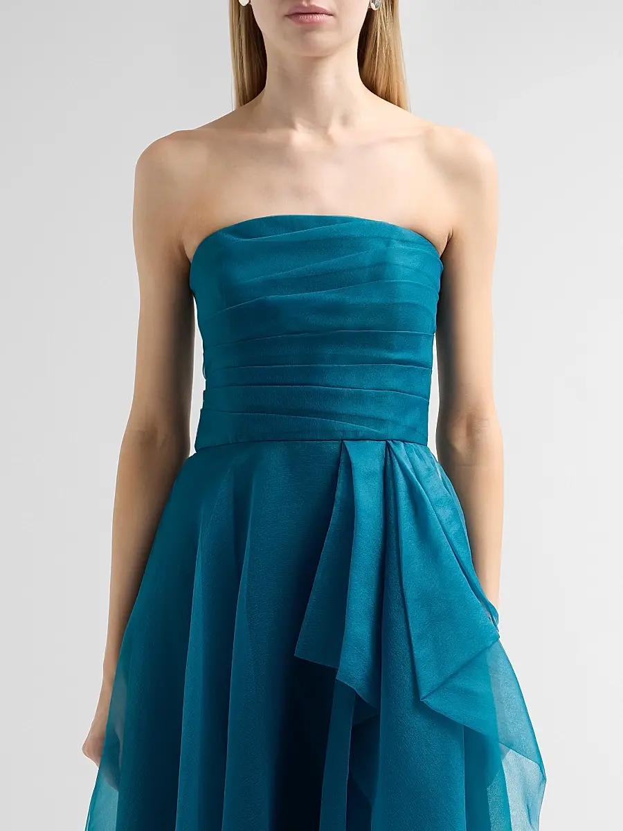 THEIA Women's Teresa Draped Tulle Gown | Thumbnail 5 THEIA Women's Teresa Draped Tulle Gown | Thumbnail 5