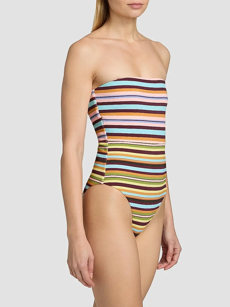 BEACH RIOT Women's Amber Strapless One-Piece Swimsuit | Thumbnail 4 BEACH RIOT Women's Amber Strapless One-Piece Swimsuit | Thumbnail 4