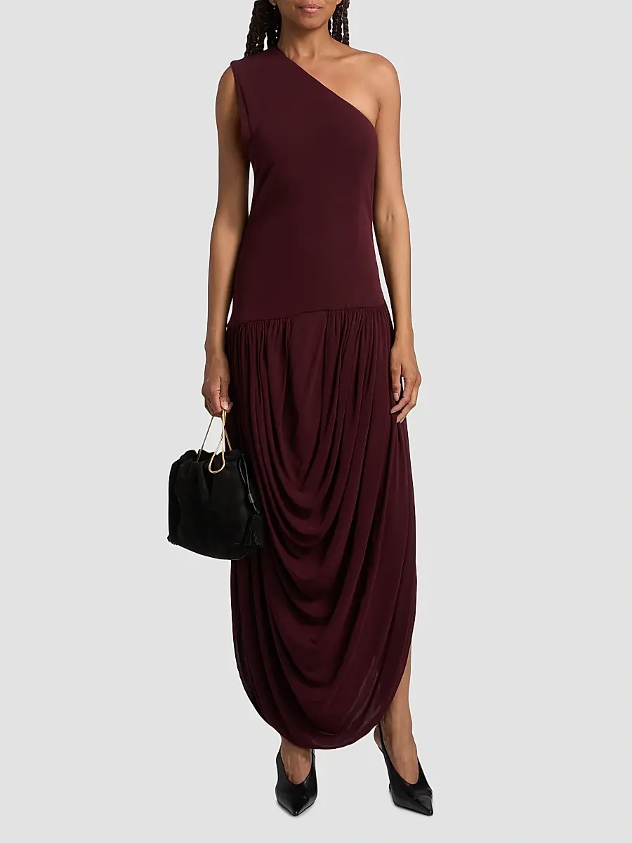 Brandon Maxwell Women's The Mila Draped One-Shoulder Maxi Dress | Thumbnail 3 Brandon Maxwell Women's The Mila Draped One-Shoulder Maxi Dress | Thumbnail 3