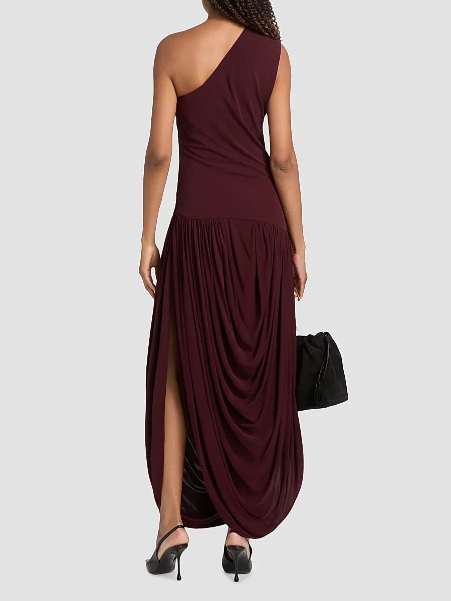 Brandon Maxwell Women's The Mila Draped One-Shoulder Maxi Dress | Thumbnail 5 Brandon Maxwell Women's The Mila Draped One-Shoulder Maxi Dress | Thumbnail 5