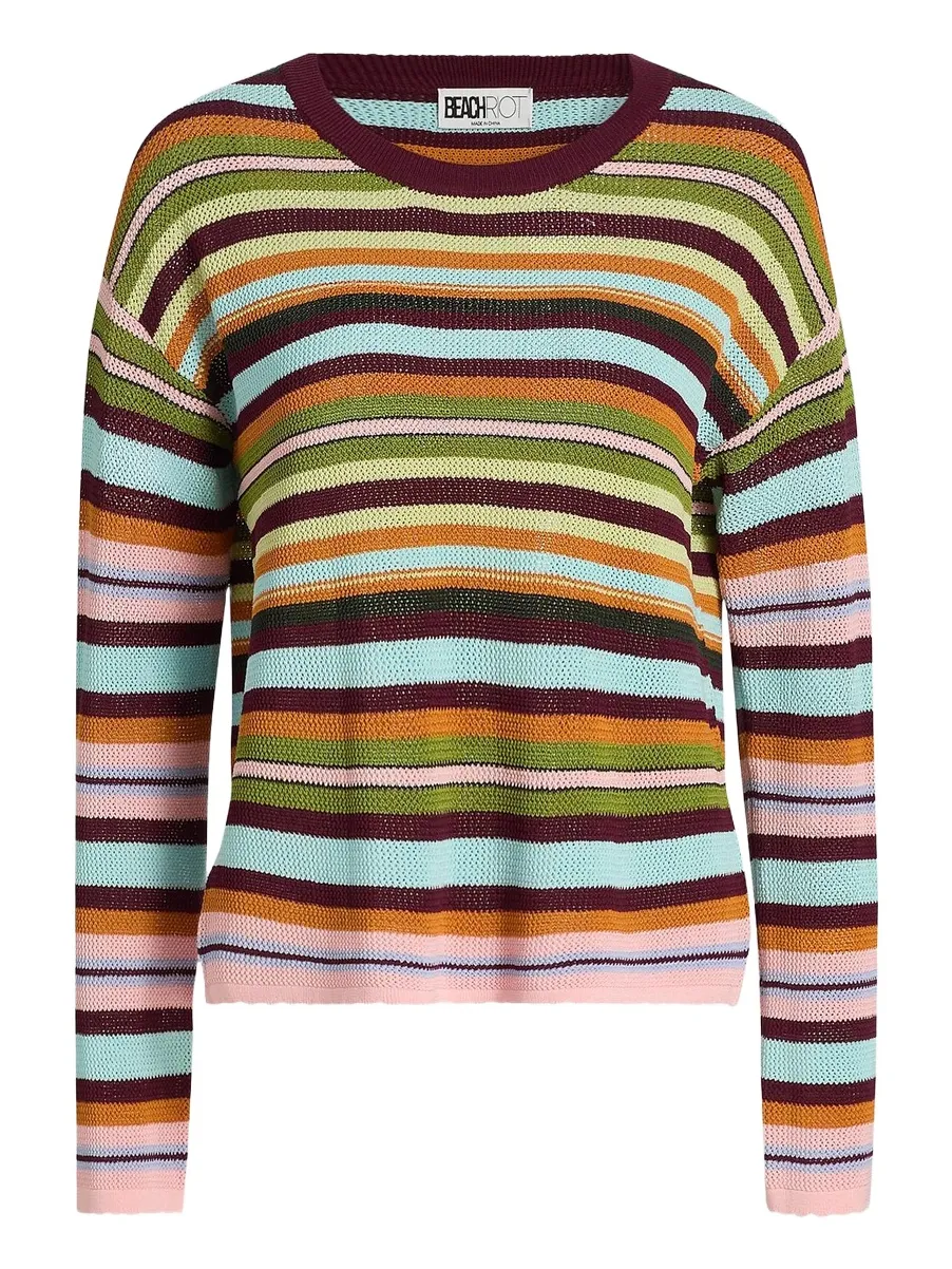 Women's Striped Beach Sweater