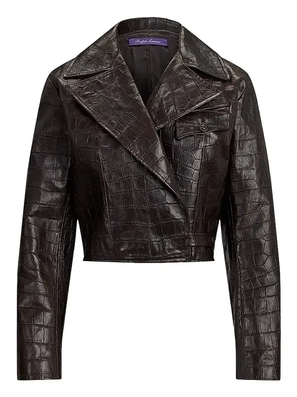 Women's Jaxson Printed Leather Moto Jacket Women's Jaxson Printed Leather Moto Jacket