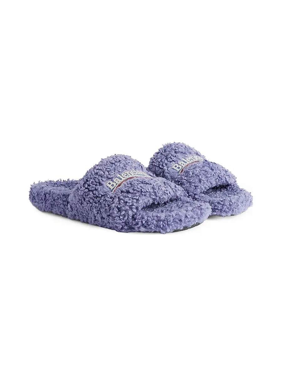 Balenciaga Women's Furry Slide Sandals | Thumbnail 2 Balenciaga Women's Furry Slide Sandals | Thumbnail 2
