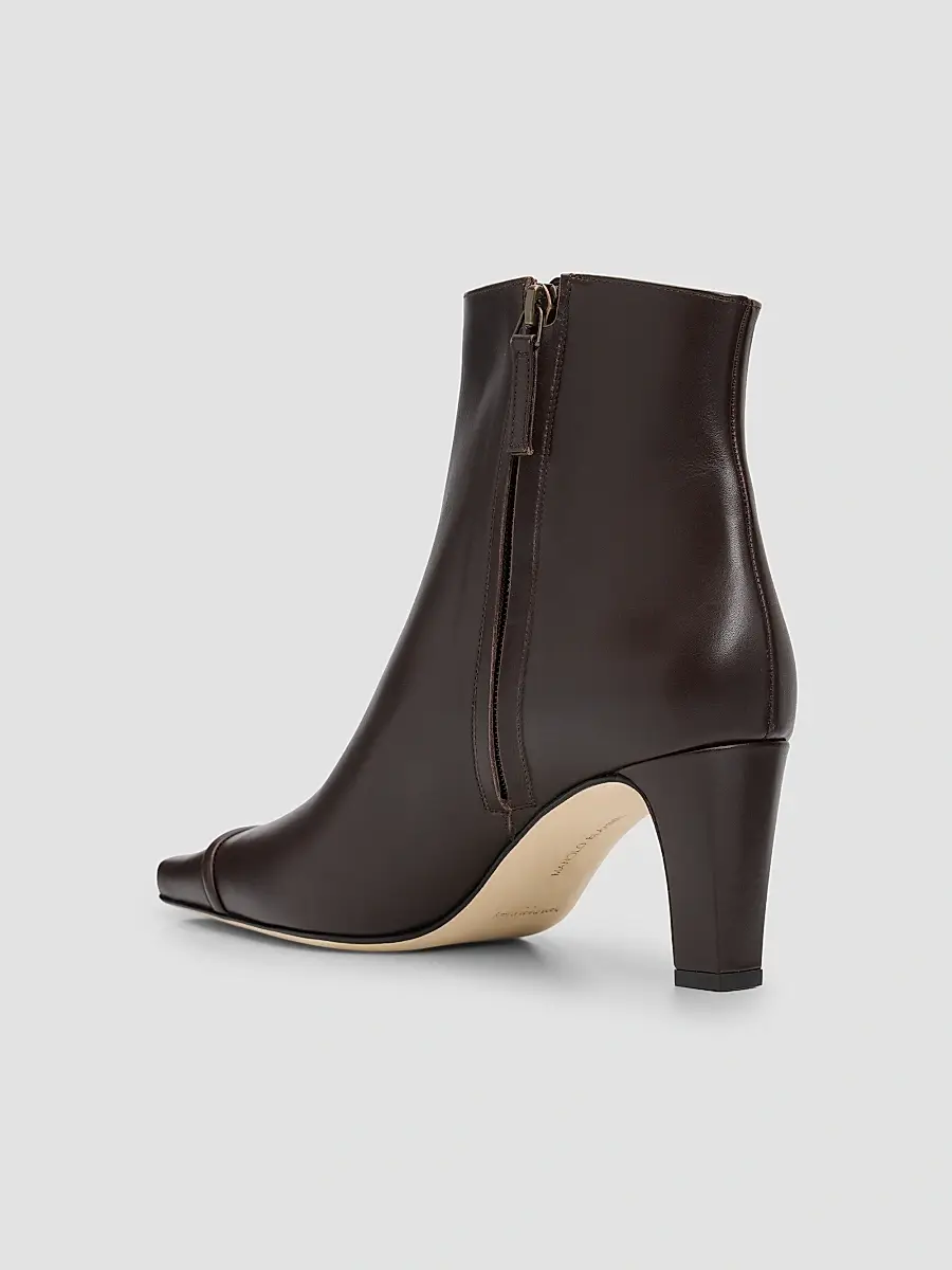 Manolo Blahnik Women's Vivecal 70MM Leather Ankle Boots | Thumbnail 4 Manolo Blahnik Women's Vivecal 70MM Leather Ankle Boots | Thumbnail 4