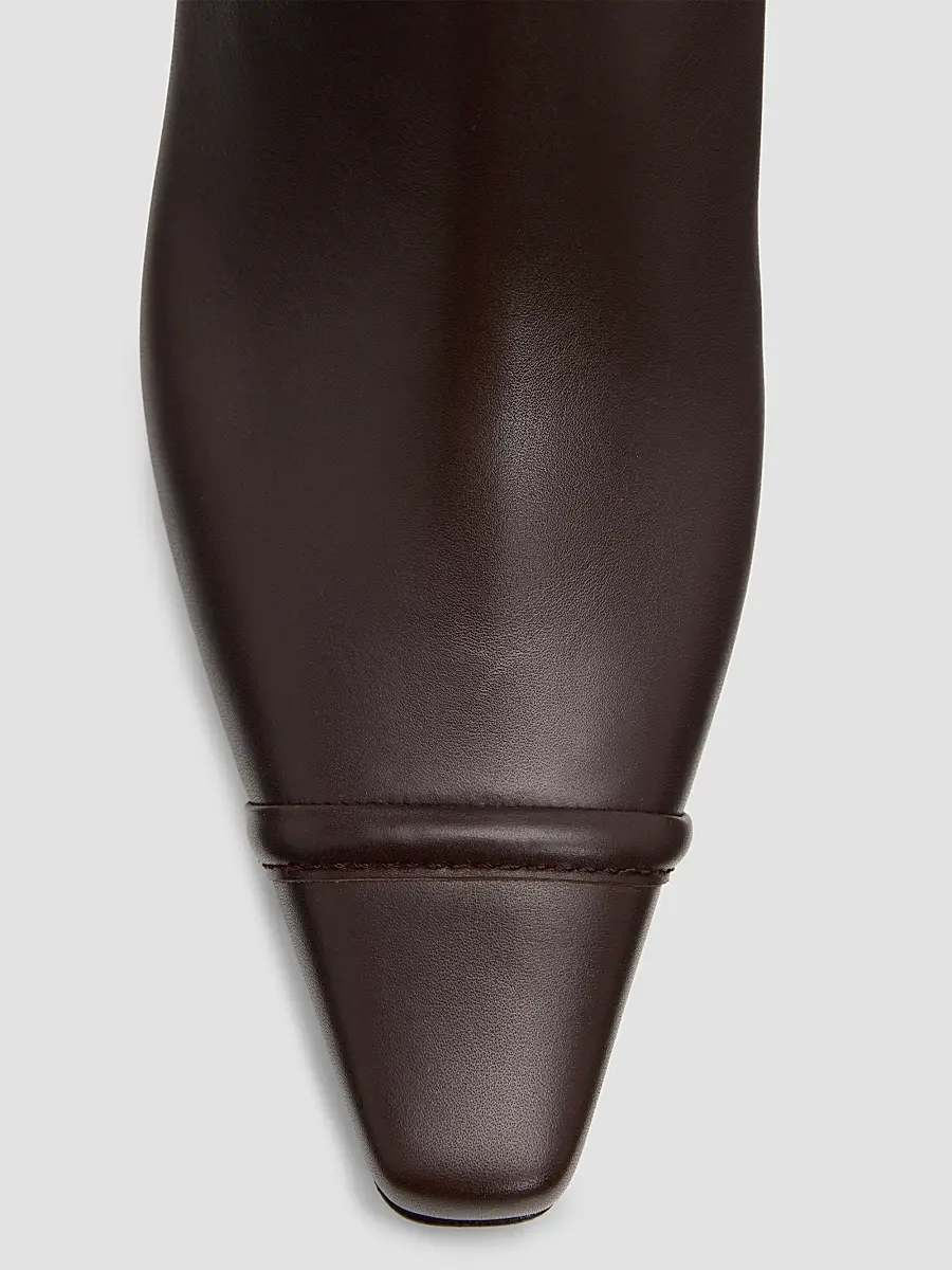 Manolo Blahnik Women's Vivecal 70MM Leather Ankle Boots | Thumbnail 5 Manolo Blahnik Women's Vivecal 70MM Leather Ankle Boots | Thumbnail 5