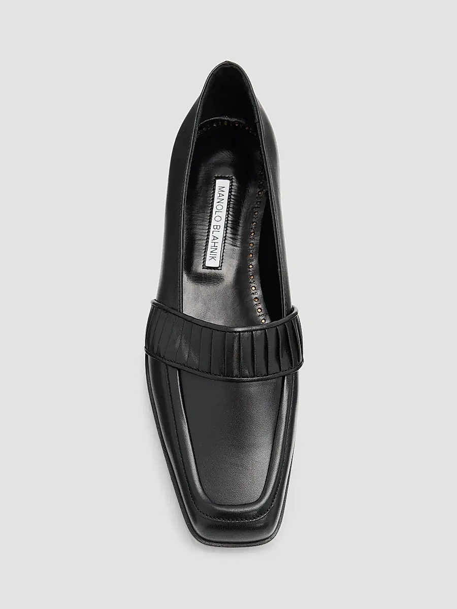 Manolo Blahnik Women's Minoffa Leather Loafers | Thumbnail 5 Manolo Blahnik Women's Minoffa Leather Loafers | Thumbnail 5
