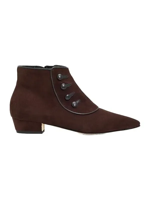 Manolo Blahnik Women's Hironu Suede Ankle Boots