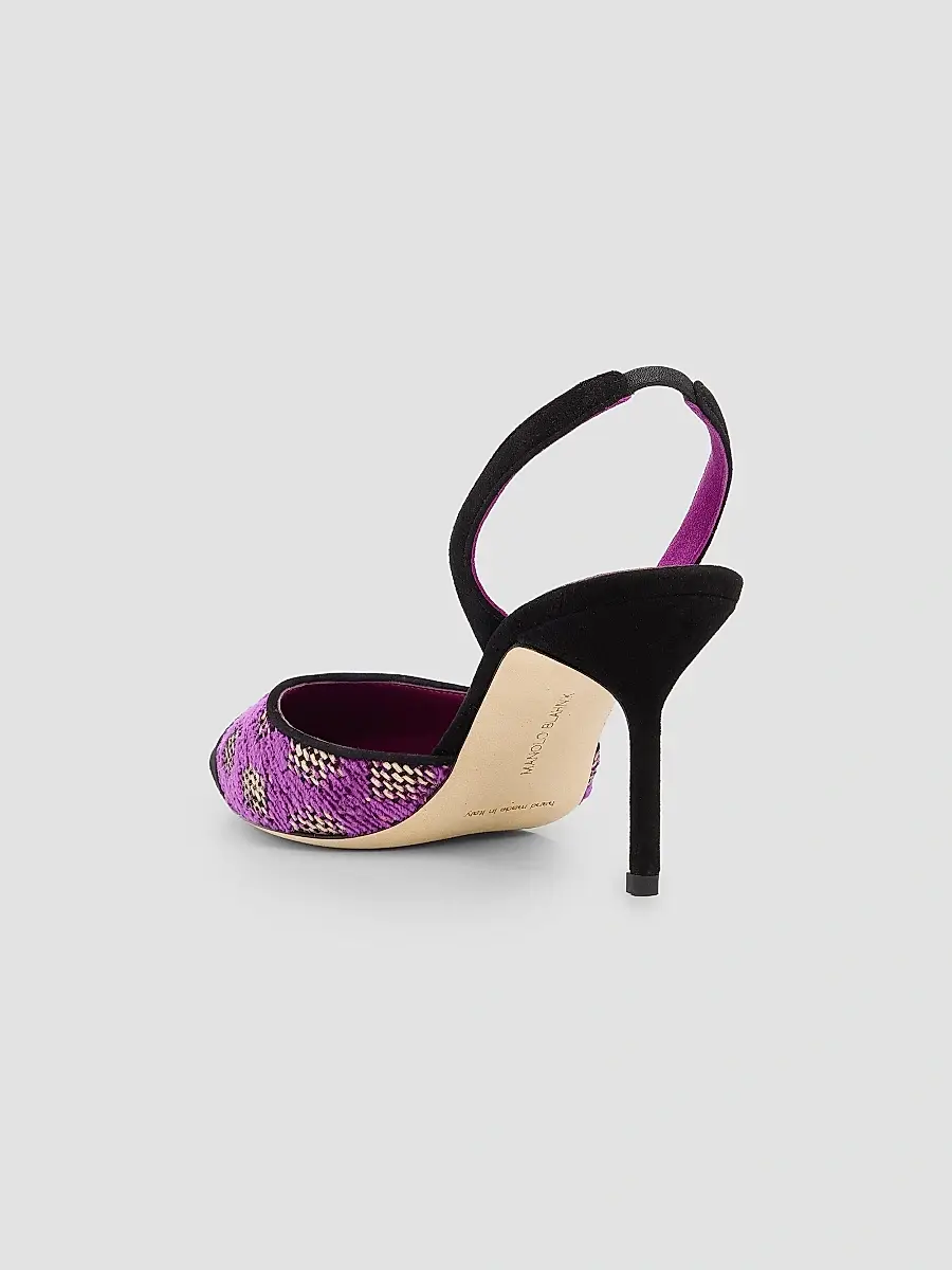 Manolo Blahnik Women's Capsli Gala Slingback Pumps | Thumbnail 4 Manolo Blahnik Women's Capsli Gala Slingback Pumps | Thumbnail 4