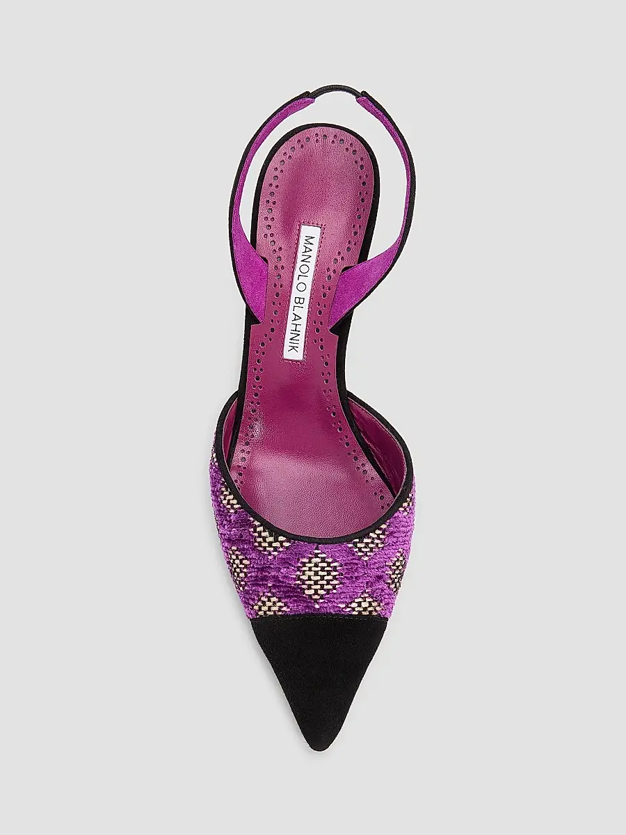 Manolo Blahnik Women's Capsli Gala Slingback Pumps | Thumbnail 5 Manolo Blahnik Women's Capsli Gala Slingback Pumps | Thumbnail 5
