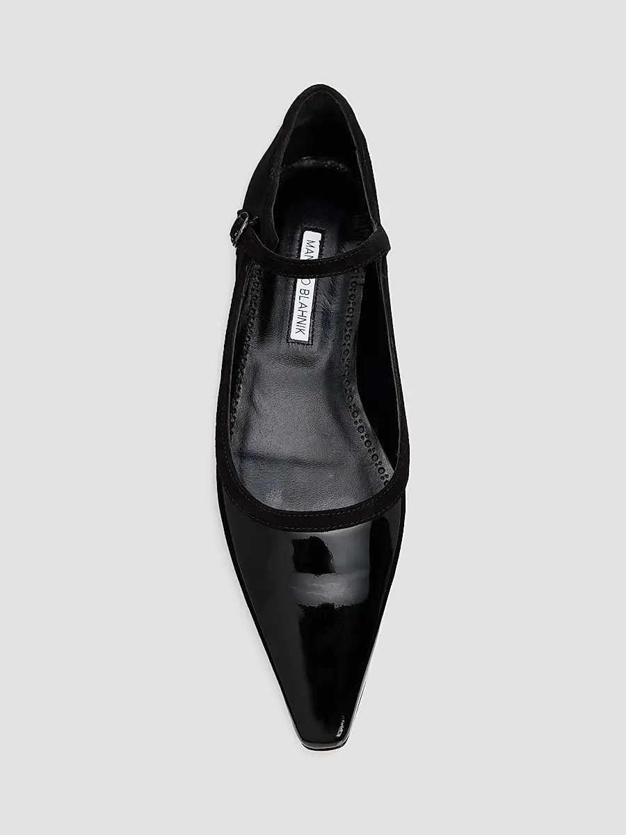 Manolo Blahnik Women's Perdiccamod Patent Leather Mary Janes | Thumbnail 6