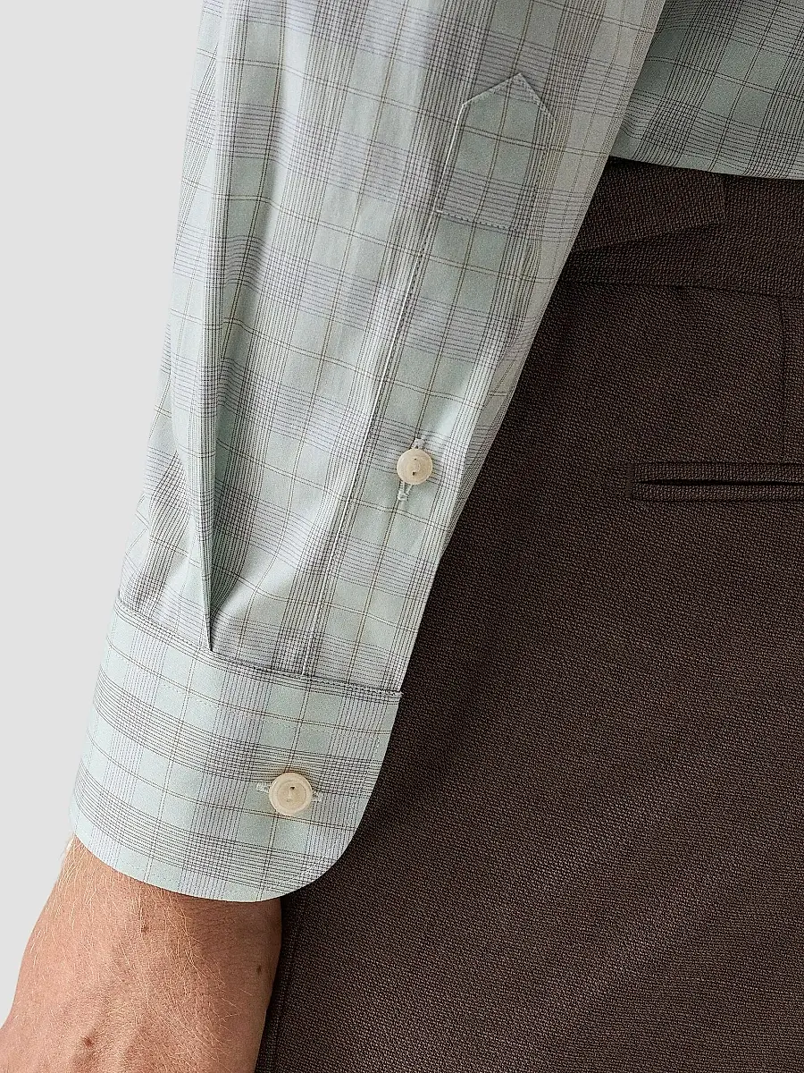 Eton Men's Plaid Cotton Poplin Contemporary-Fit Shirt | Thumbnail 6 Eton Men's Plaid Cotton Poplin Contemporary-Fit Shirt | Thumbnail 6