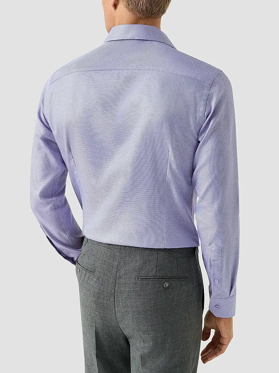 Eton Men's Contemporary Fit Textured Twill Shirt | Thumbnail 4 Eton Men's Contemporary Fit Textured Twill Shirt | Thumbnail 4
