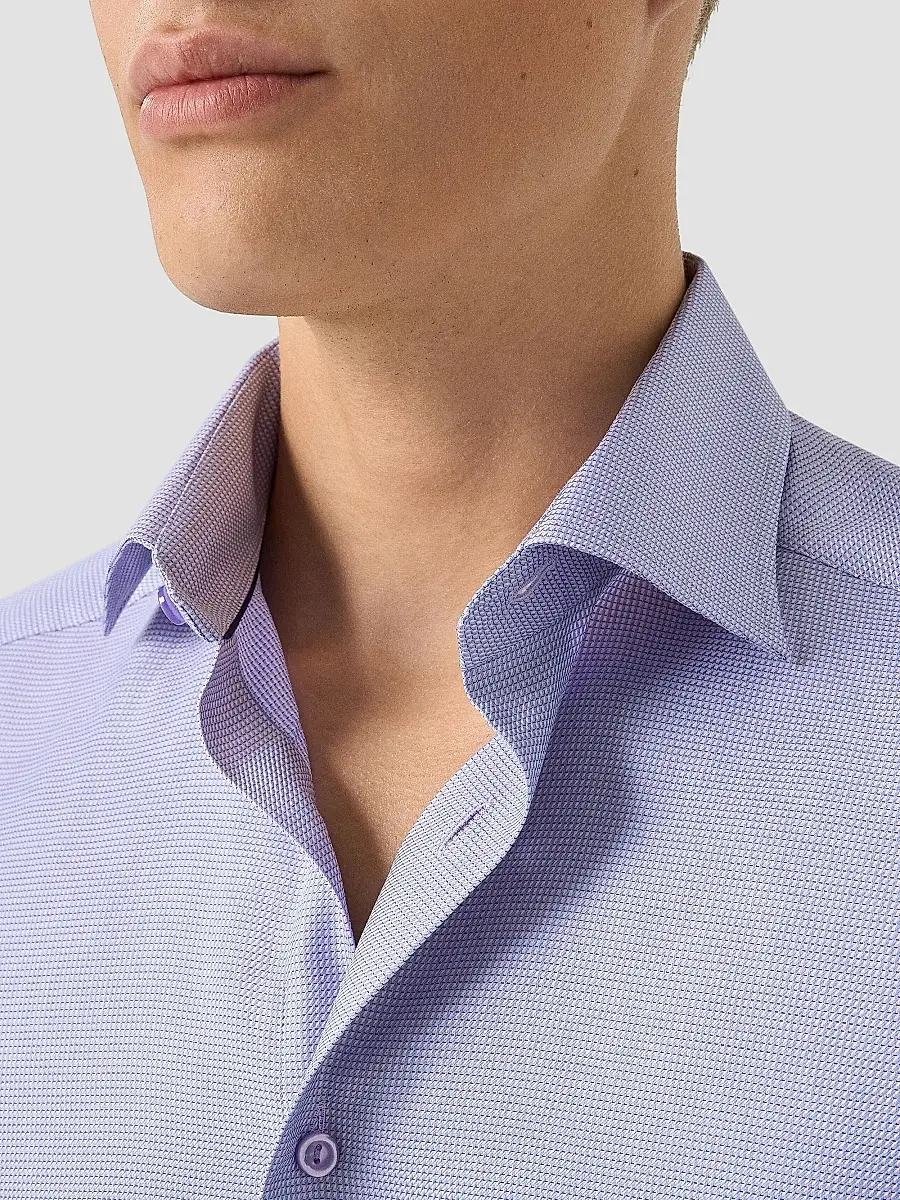 Eton Men's Contemporary Fit Textured Twill Shirt | Thumbnail 5 Eton Men's Contemporary Fit Textured Twill Shirt | Thumbnail 5