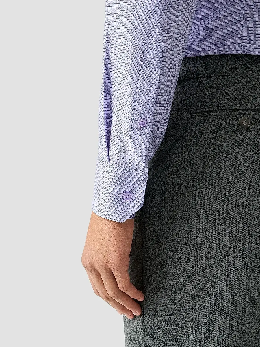Eton Men's Contemporary Fit Textured Twill Shirt | Thumbnail 6 Eton Men's Contemporary Fit Textured Twill Shirt | Thumbnail 6
