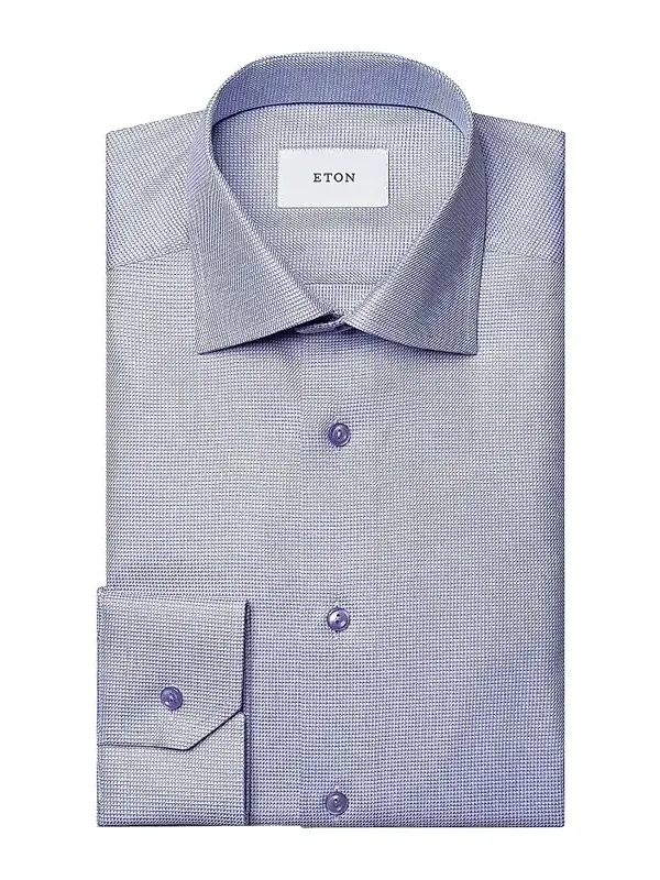 Men's Contemporary Fit Textured Twill Shirt
