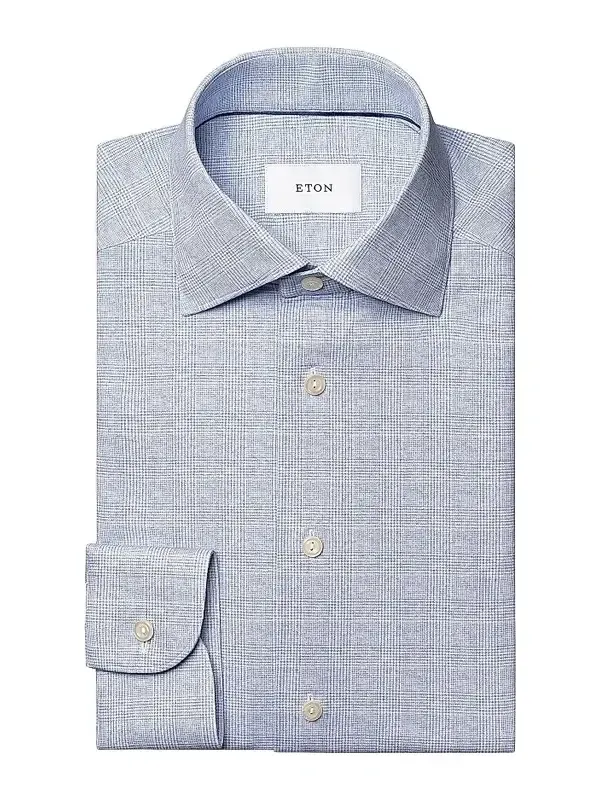 Men's Check Stretch-Cotton Slim-Fit Shirt Men's Check Stretch-Cotton Slim-Fit Shirt
