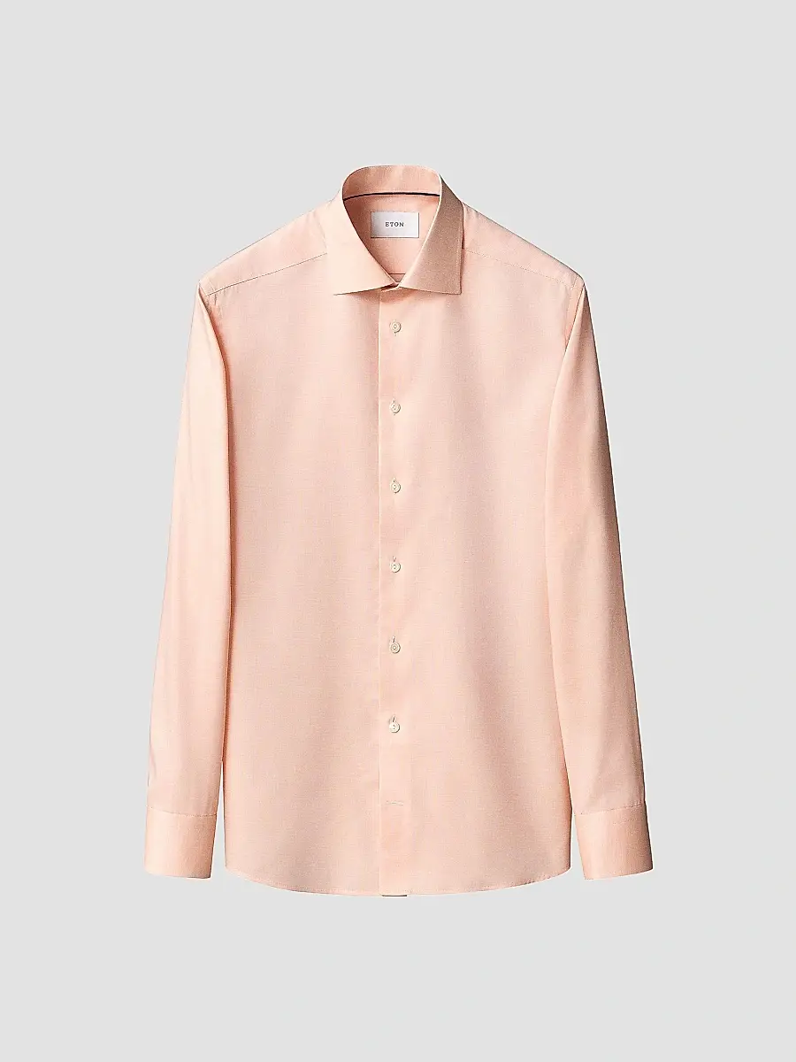 Eton Men's Solid Cotton Slim-Fit Oxford Shirt | Thumbnail 2 Eton Men's Solid Cotton Slim-Fit Oxford Shirt | Thumbnail 2