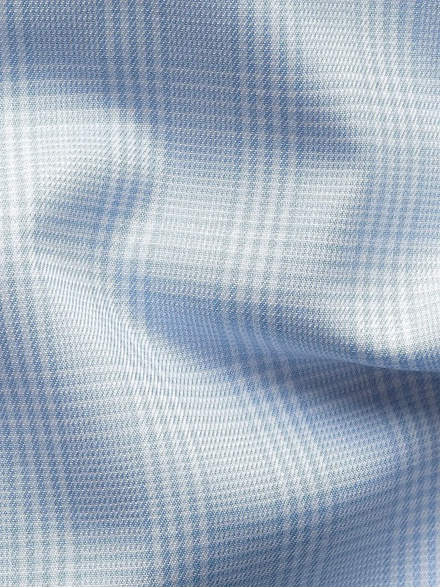 Eton Men's Contemporary-Fit Check Cotton-Blend Shirt | Thumbnail 8 Eton Men's Contemporary-Fit Check Cotton-Blend Shirt | Thumbnail 8