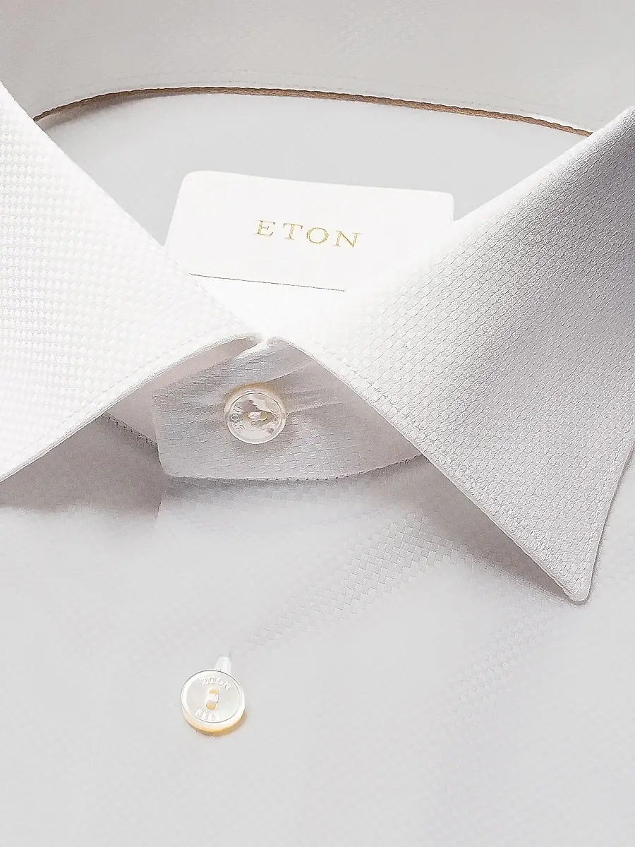 Eton Men's Elevated Textured Cotton Slim-Fit Shirt | Thumbnail 3