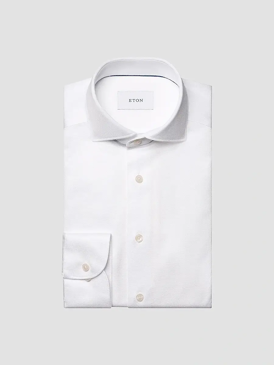 Eton Men's Slim-Fit Filo di Scozia Cotton Shirt | Thumbnail 4