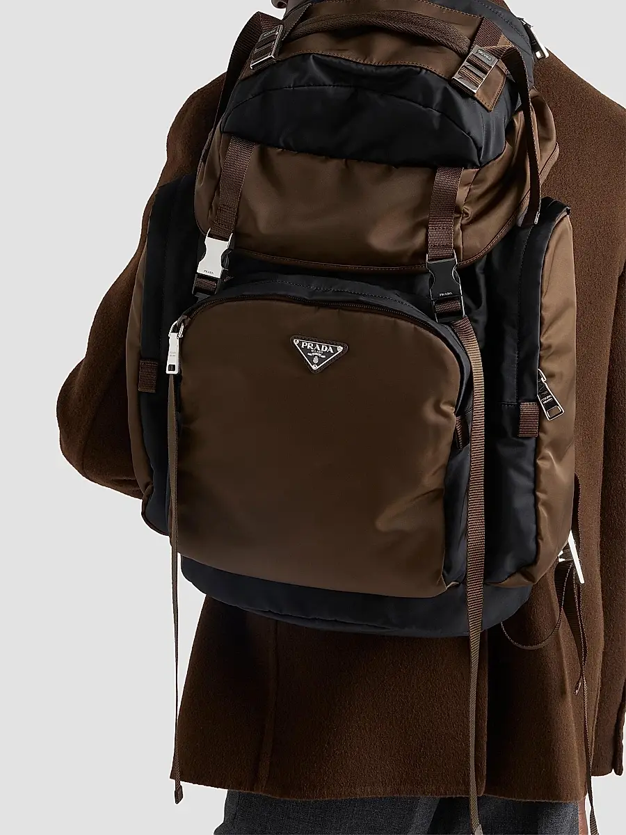 Prada Men's Re-Nylon Backpack | Thumbnail 3 Prada Men's Re-Nylon Backpack | Thumbnail 3