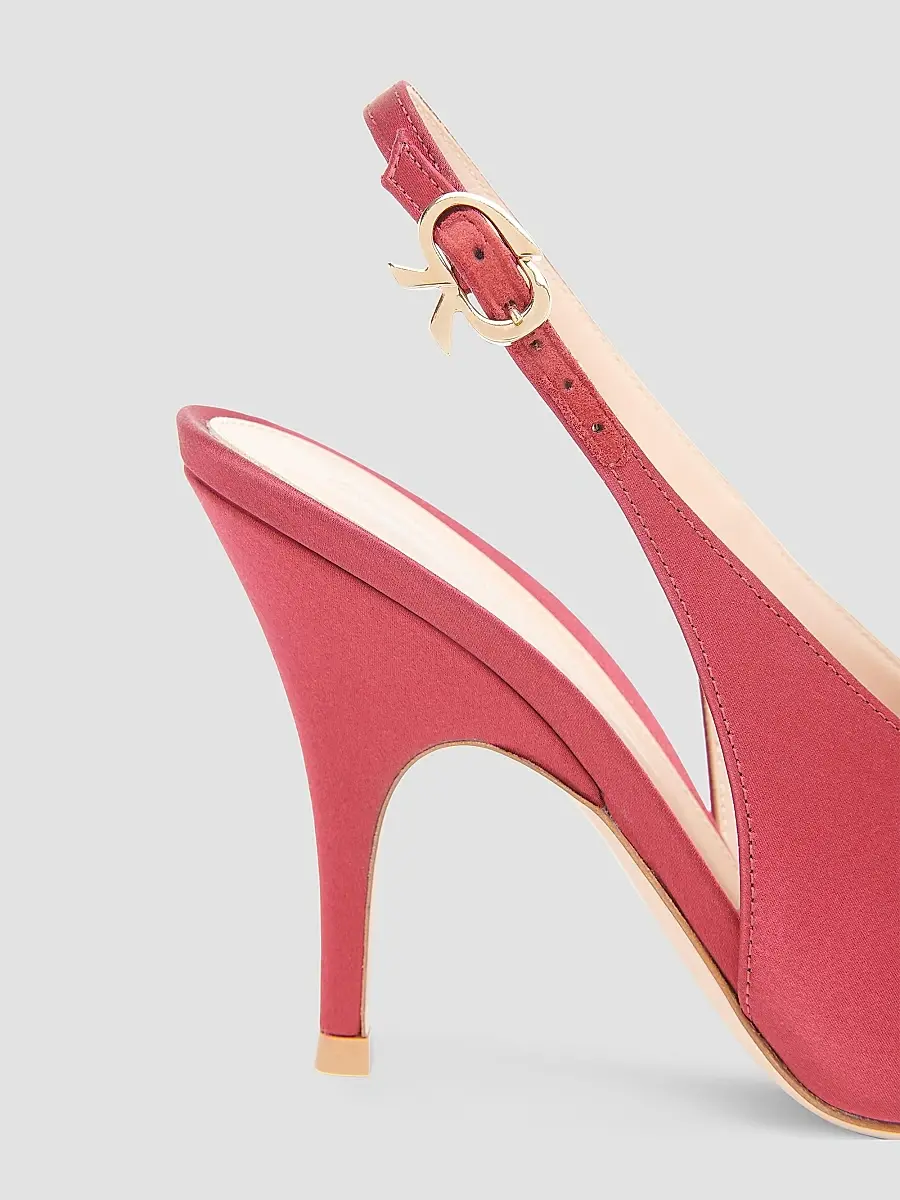 Gianvito Rossi Women's Sofia 70MM Satin Slingback Pumps | Thumbnail 3 Gianvito Rossi Women's Sofia 70MM Satin Slingback Pumps | Thumbnail 3