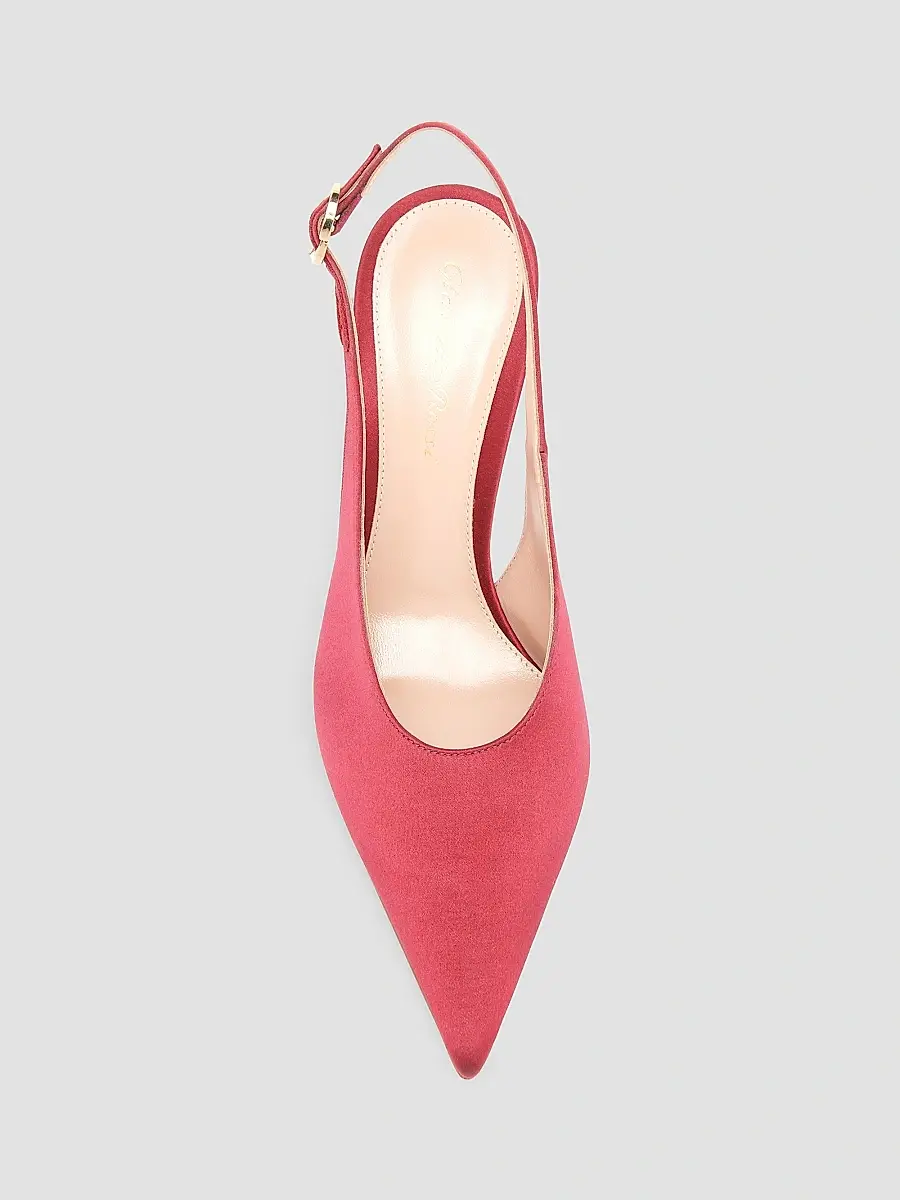Gianvito Rossi Women's Sofia 70MM Satin Slingback Pumps | Thumbnail 4 Gianvito Rossi Women's Sofia 70MM Satin Slingback Pumps | Thumbnail 4
