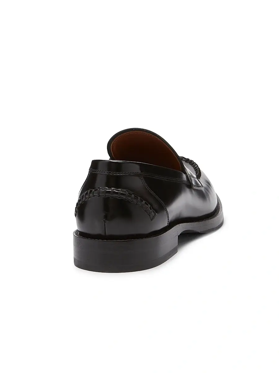 Dolce & Gabbana Men's Corsaro Patent Leather Penny Loafers | Thumbnail 3