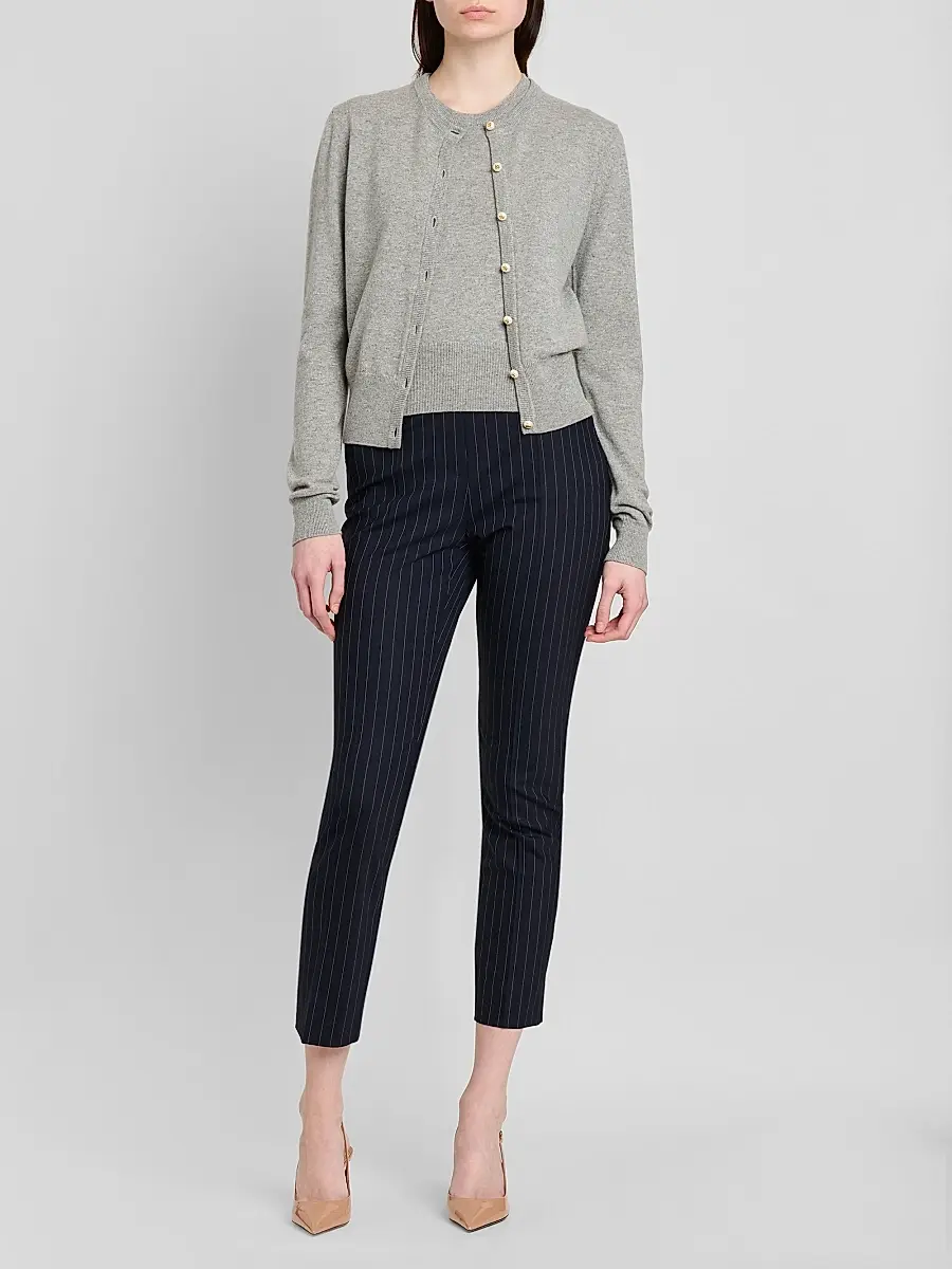 Dolce & Gabbana Women's Cashmere Crewneck Cardigan | Thumbnail 2