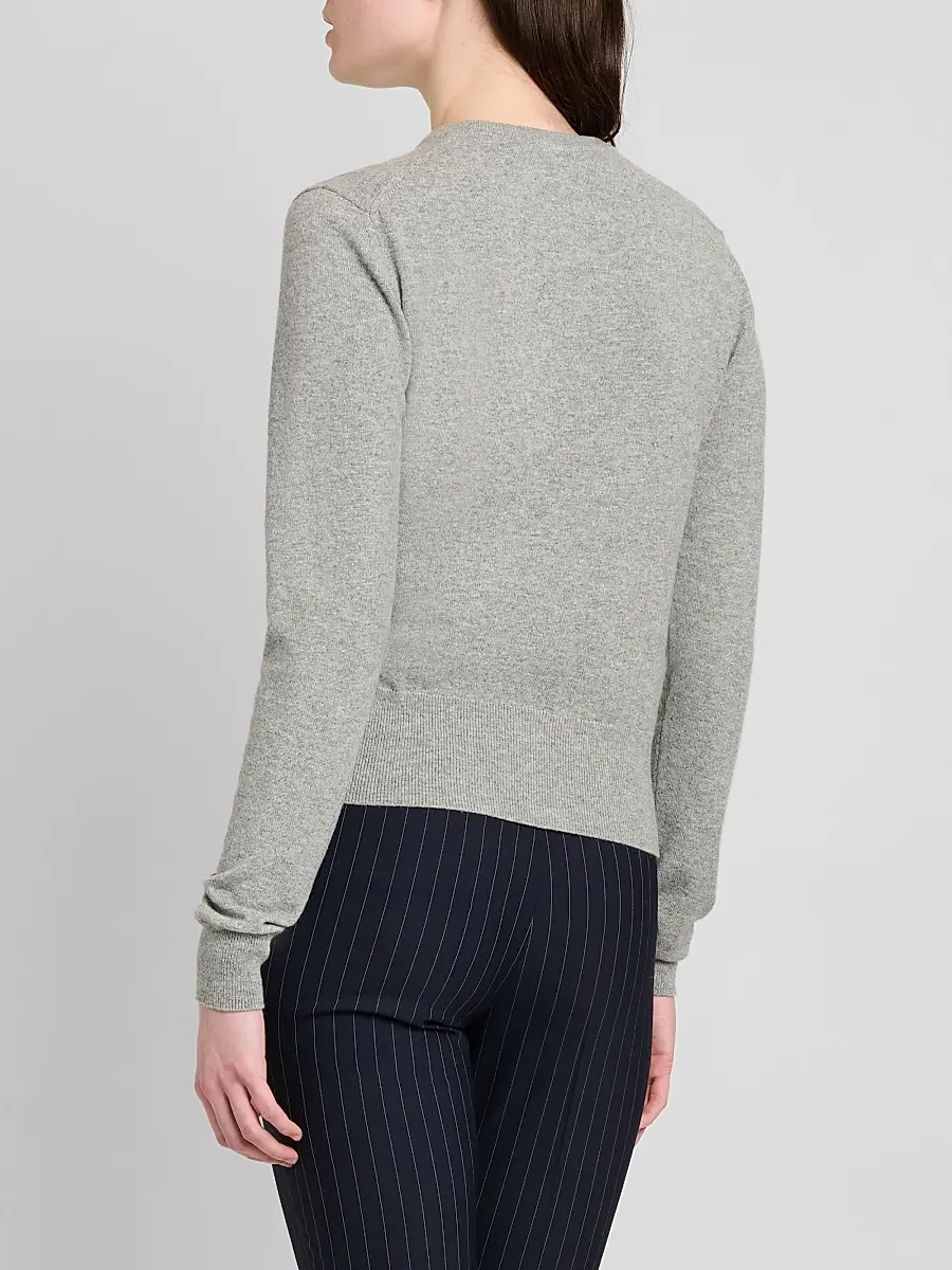 Dolce & Gabbana Women's Cashmere Crewneck Cardigan | Thumbnail 3