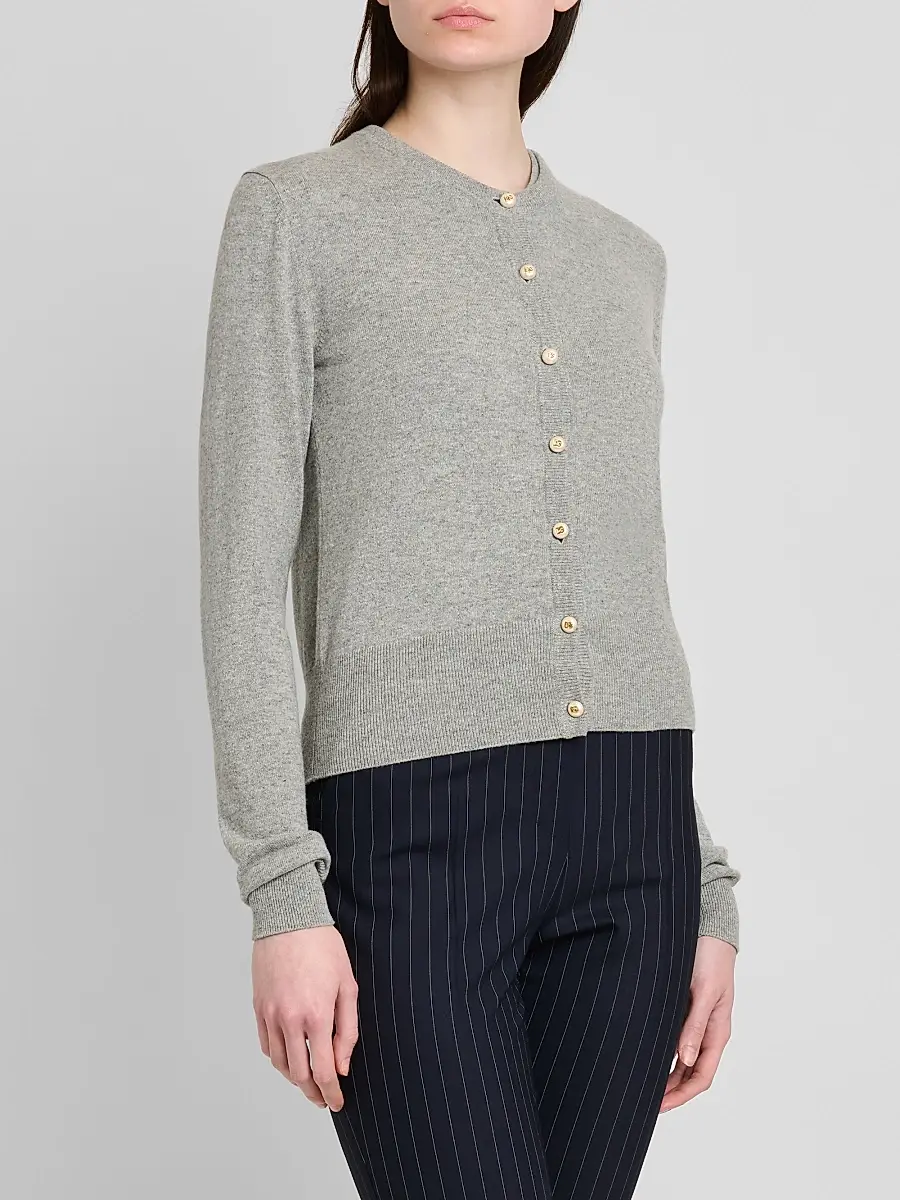 Dolce & Gabbana Women's Cashmere Crewneck Cardigan | Thumbnail 4