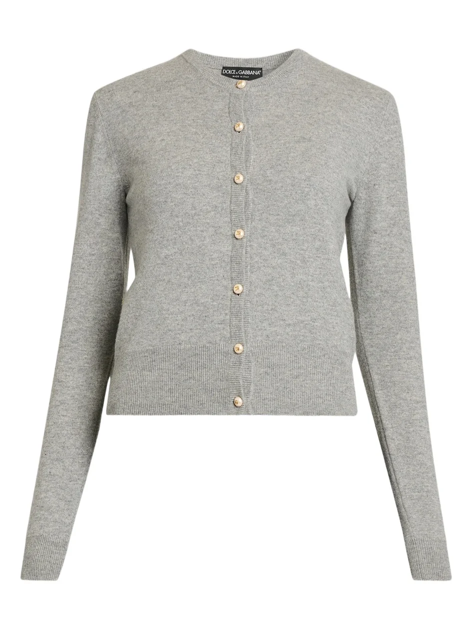 Women's Cashmere Crewneck Cardigan Women's Cashmere Crewneck Cardigan