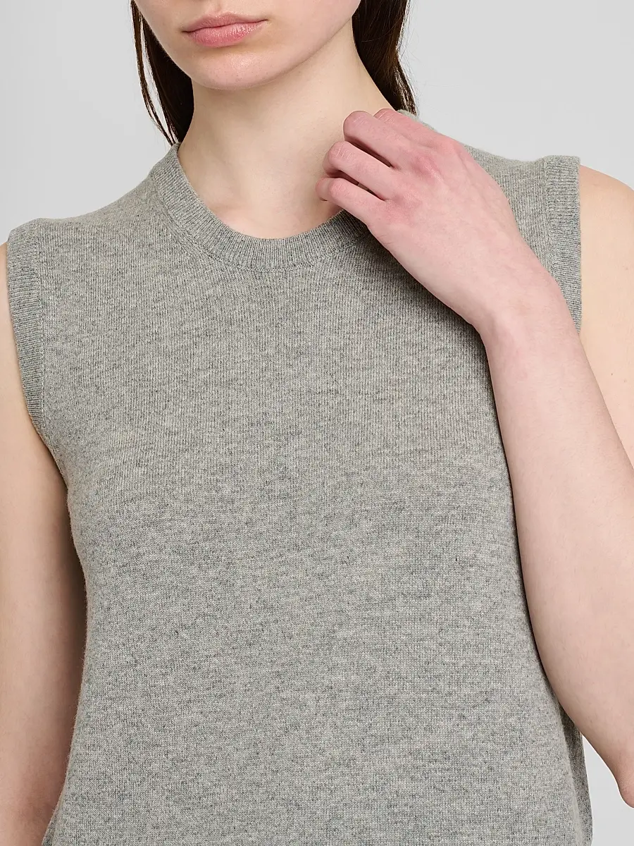 Dolce & Gabbana Women's Cashmere Knit Crewneck Tank Top | Thumbnail 5 Dolce & Gabbana Women's Cashmere Knit Crewneck Tank Top | Thumbnail 5