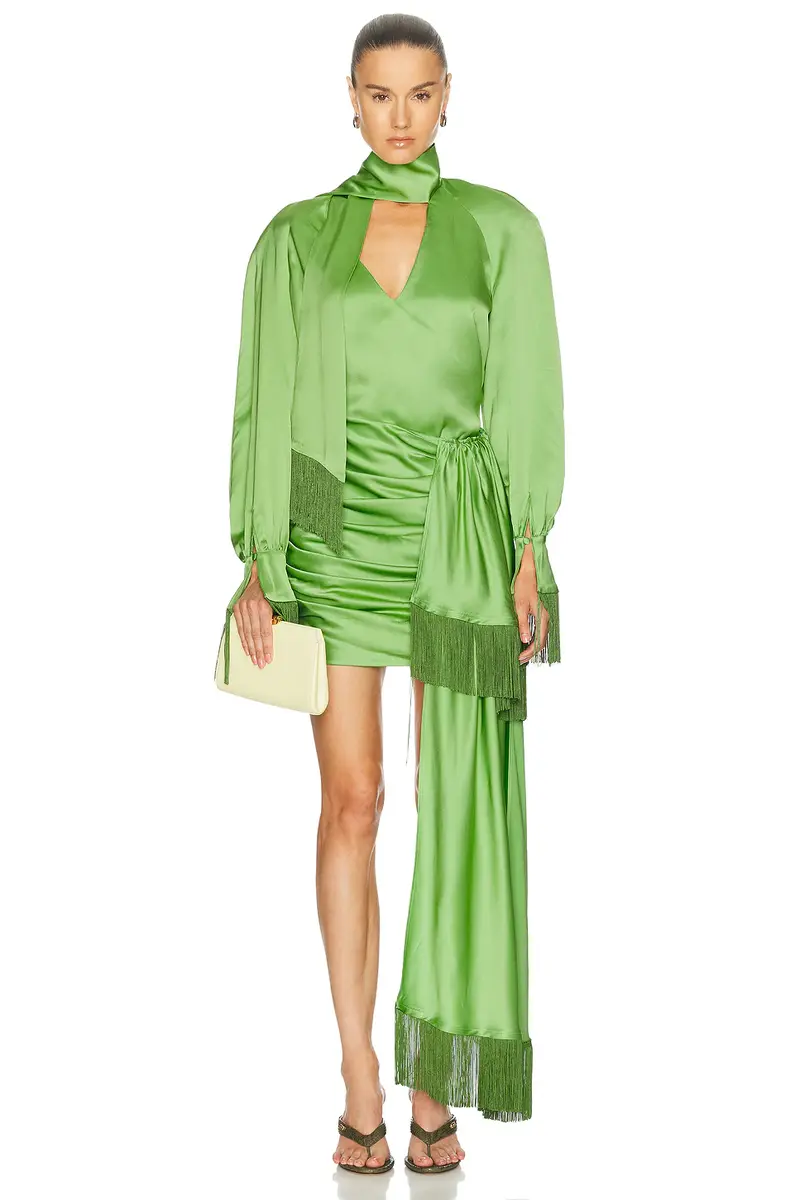 Rowen Rose Fringe Drape Mini Skirt | Thumbnail 5 Rowen Rose Fringe Drape Mini Skirt | Thumbnail 5