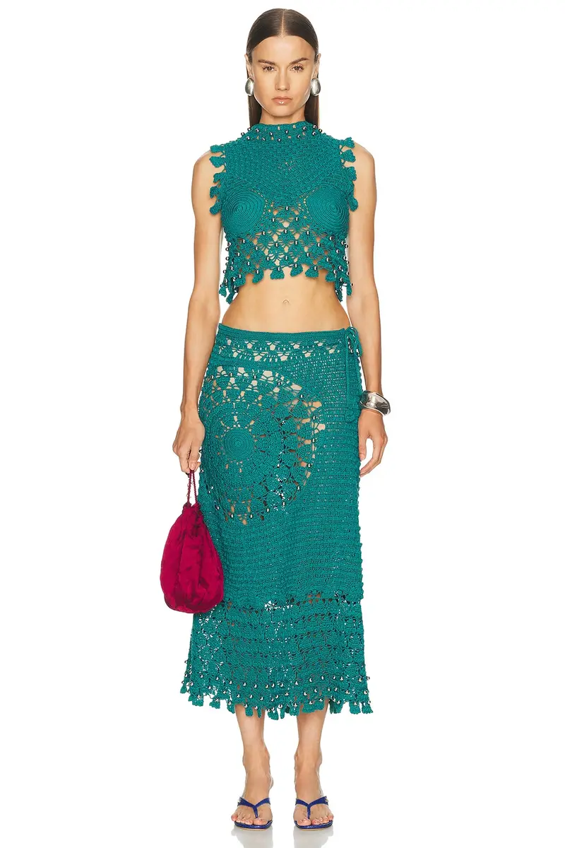 Rabanne Crochet Sleeveless Top | Thumbnail 4 Rabanne Crochet Sleeveless Top | Thumbnail 4
