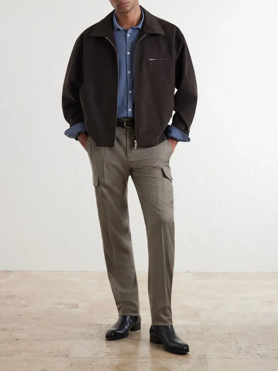 Slowear Tapered Wool-Blend Flannel Trousers - Men | Thumbnail 2 Slowear Tapered Wool-Blend Flannel Trousers - Men | Thumbnail 2
