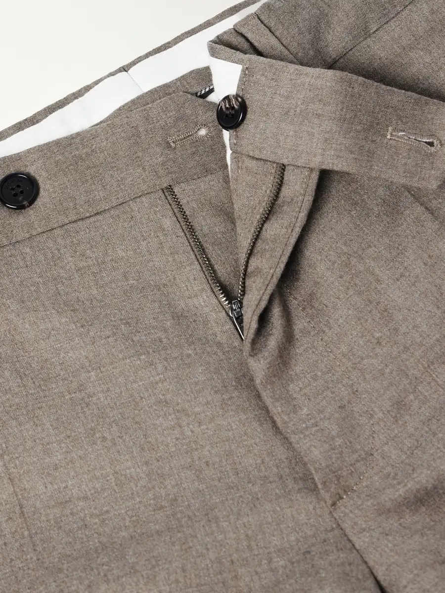 Slowear Tapered Wool-Blend Flannel Trousers - Men | Thumbnail 6 Slowear Tapered Wool-Blend Flannel Trousers - Men | Thumbnail 6